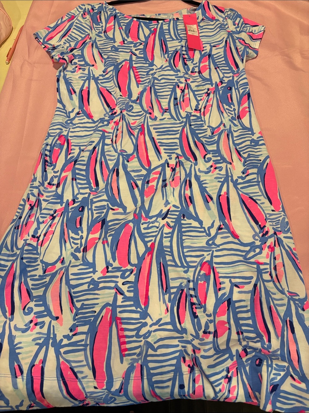 Lilly Pulitzer NWT Marlowe Dress XL Red Right Return Sailboat Nautical Coastal